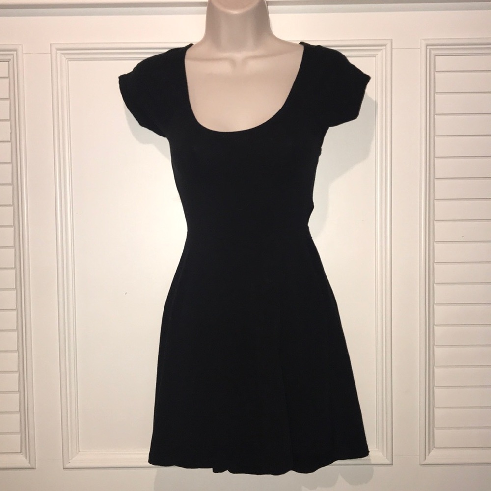 Black Brandy Melville skater dress one size